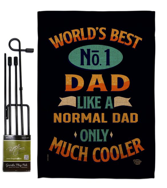Cooler Dad - Father's Day Summer Vertical Impressions Decorative Flags HG192187 Made In USA - Image 4