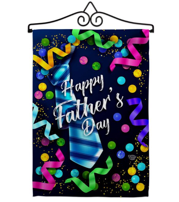 Best Tie Father - Father's Day Summer Vertical Impressions Decorative Flags HG192569 Made In USA - Image 7