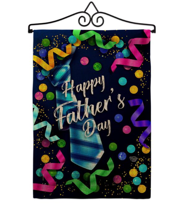 Best Tie Father - Father's Day Summer Vertical Impressions Decorative Flags HG192569 Made In USA - Image 17
