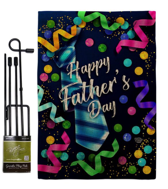 Best Tie Father - Father's Day Summer Vertical Impressions Decorative Flags HG192569 Made In USA - Image 14