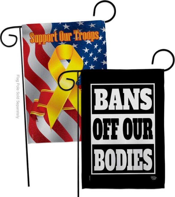 Bans Off Our Bodies - Support Inspirational Horizontal Impressions Decorative Flags HG190160 Made In USA - Image 14