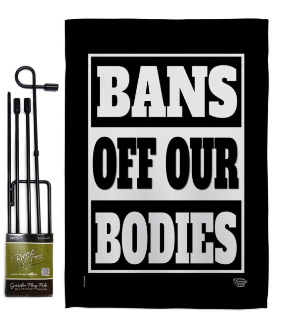 Bans Off Our Bodies - Support Inspirational Horizontal Impressions Decorative Flags HG190160 Made In USA - Image 5