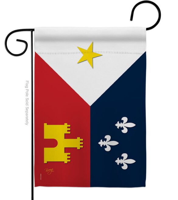 Acadiana - Fleur De Lys Interests Vertical Impressions Decorative Flags HG118008 Made In USA - Image 2