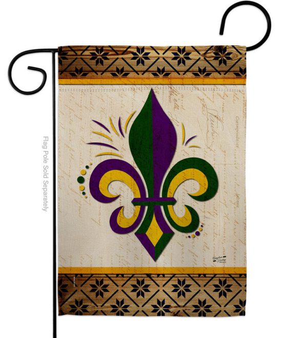 Fleur De Lys - Fleur De Lys Interests Vertical Impressions Decorative Flags HG137426 Made In USA