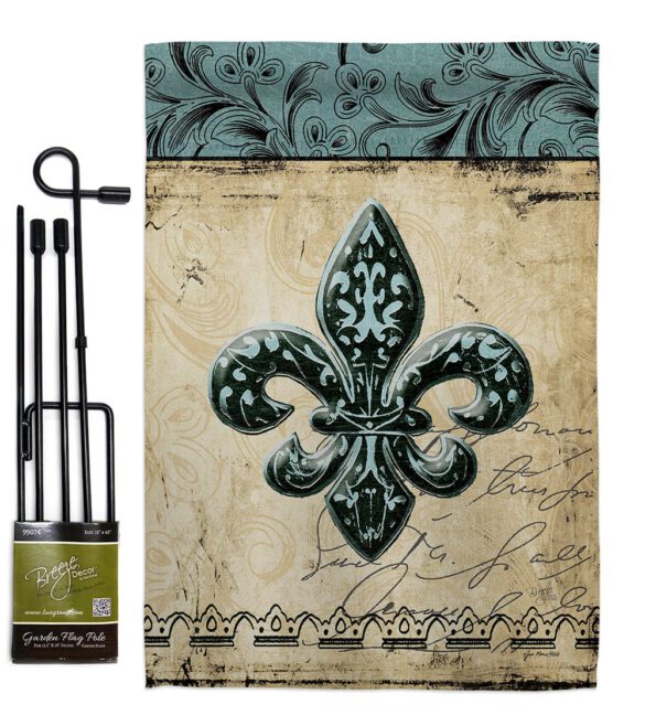 Flower De Luce - Fleur De Lys Interests Vertical Impressions Decorative Flags HG118003 Made In USA - Image 4