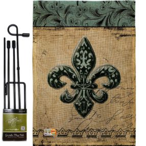 Garden Flag Fleur De Lys GS118003 B