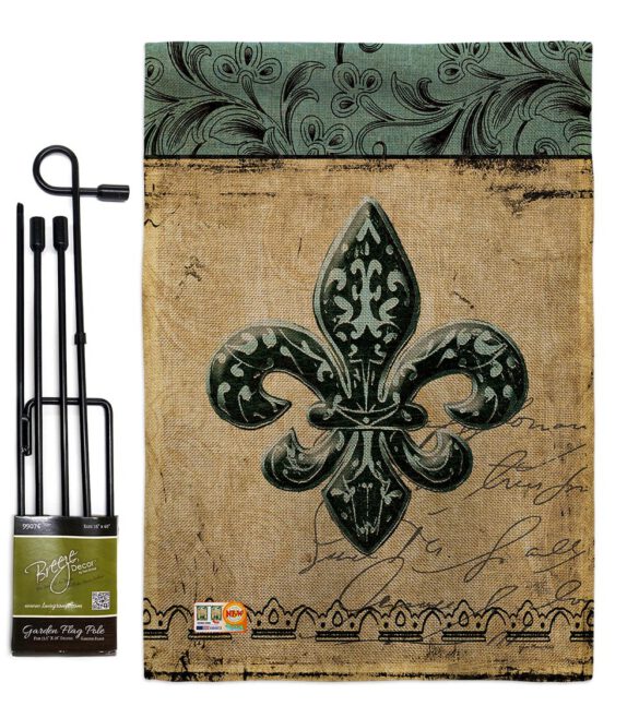 Flower De Luce - Fleur De Lys Interests Vertical Impressions Decorative Flags HG118003 Made In USA - Image 9