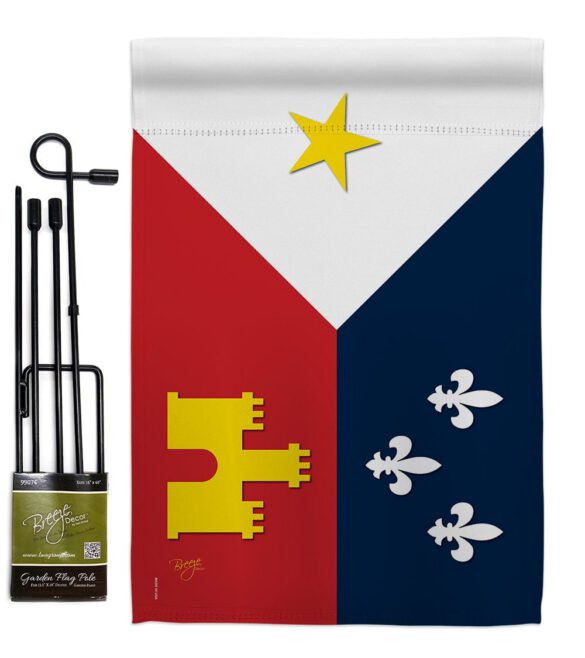 Acadiana - Fleur De Lys Interests Vertical Impressions Decorative Flags HG118008 Made In USA - Image 5