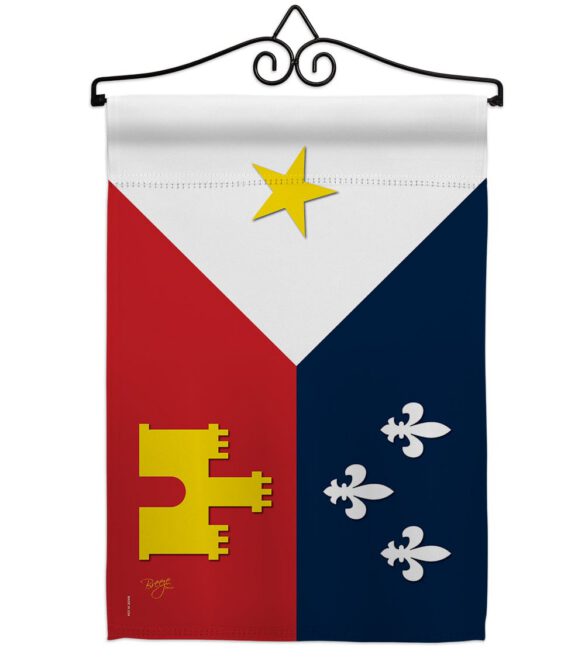 Acadiana - Fleur De Lys Interests Vertical Impressions Decorative Flags HG118008 Made In USA - Image 8