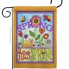 Bugs Spring - Floral Spring Vertical Impressions Decorative Flags HG104087 Made In USA