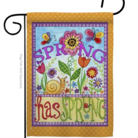 Bugs Spring - Floral Spring Vertical Impressions Decorative Flags HG104087 Made In USA
