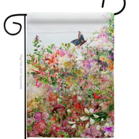 Flower Garden - Floral Spring Vertical Impressions Decorative Flags HG104131 Made In USA