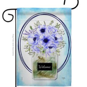 Blue Poppy - Floral Spring Vertical Impressions Decorative Flags HG104141 Made In USA