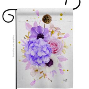Flower Arrangment - Floral Spring Vertical Impressions Decorative Flags HG137605 Made In USA
