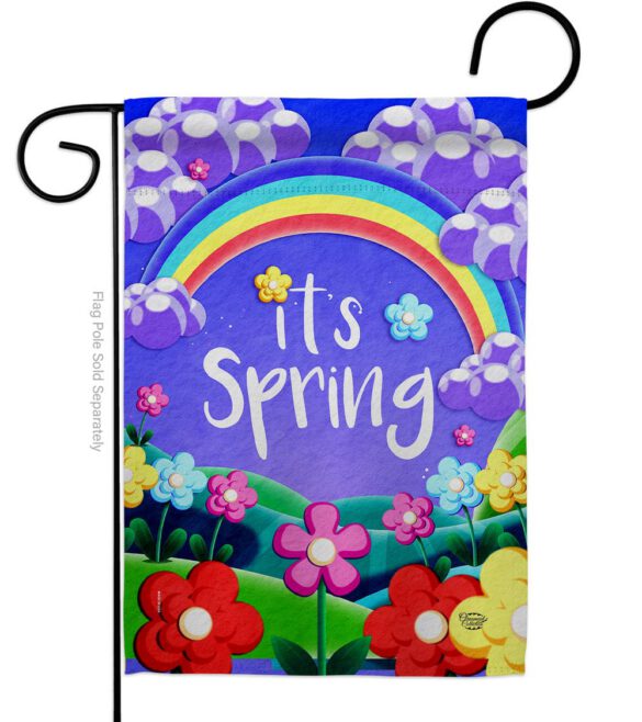 Colorful Spring - Floral Spring Vertical Impressions Decorative Flags HG192499 Made In USA
