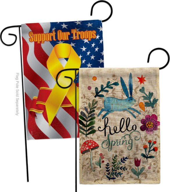 Hello Spring - Floral Garden Friends Vertical Impressions Decorative Flags HG130334 Made In USA - Image 34
