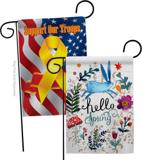 Hello Spring - Floral Garden Friends Vertical Impressions Decorative Flags HG130334 Made In USA - Image 13