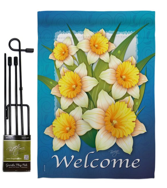 Daffodils - Floral Spring Vertical Impressions Decorative Flags HG104070 Made In USA - Image 4