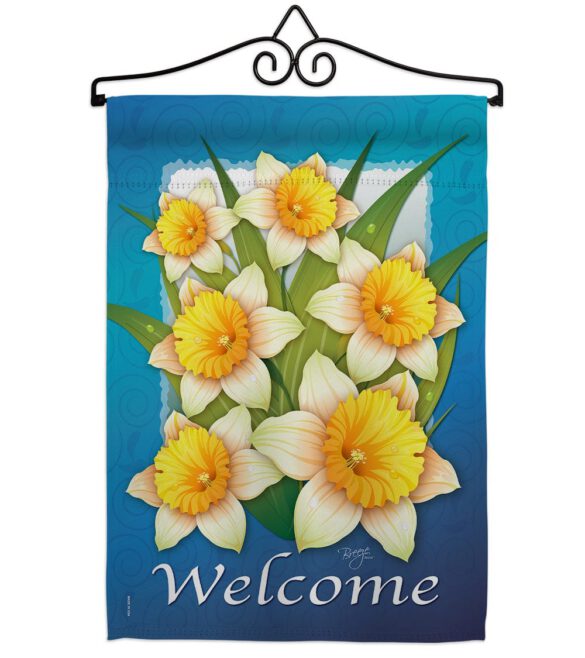 Daffodils - Floral Spring Vertical Impressions Decorative Flags HG104070 Made In USA - Image 7