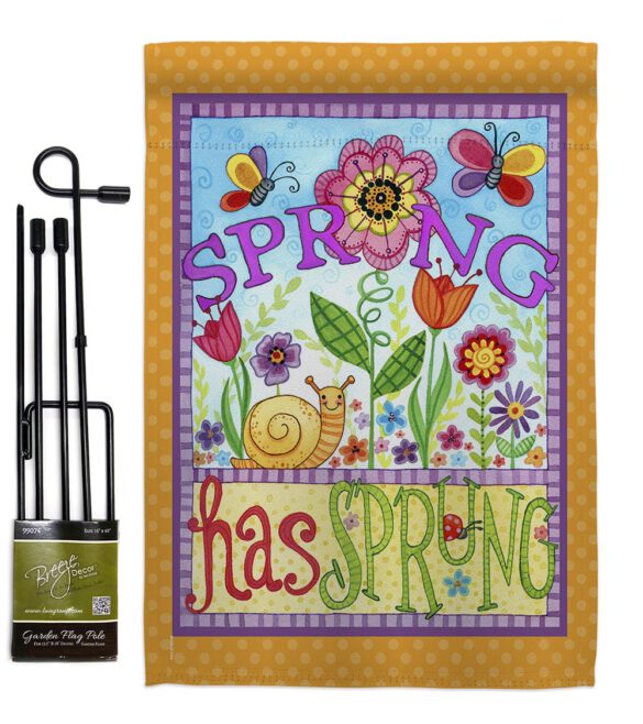 Bugs Spring - Floral Spring Vertical Impressions Decorative Flags HG104087 Made In USA - Image 4
