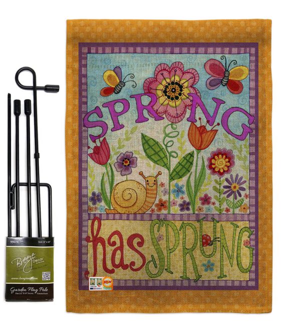 Bugs Spring - Floral Spring Vertical Impressions Decorative Flags HG104087 Made In USA - Image 9
