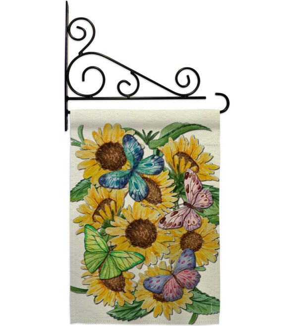 Butterflies On Sunflower - Floral Spring Vertical Impressions Decorative Flags HG104093 Made In USA - Image 11