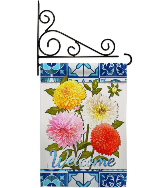 Dahlia Bouquet - Floral Spring Vertical Impressions Decorative Flags HG104107 Made In USA - Image 8