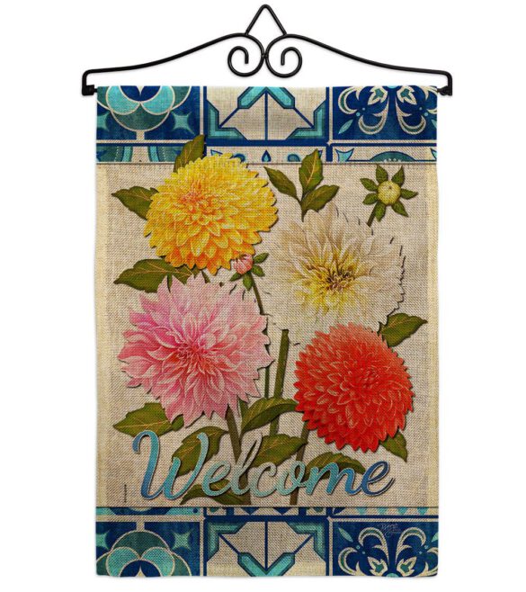 Dahlia Bouquet - Floral Spring Vertical Impressions Decorative Flags HG104107 Made In USA - Image 17