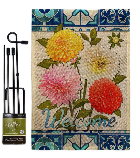Dahlia Bouquet - Floral Spring Vertical Impressions Decorative Flags HG104107 Made In USA - Image 14