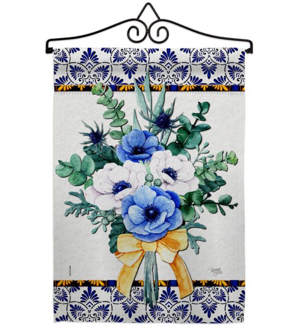 Baby Blue Bouquet - Floral Spring Vertical Impressions Decorative Flags HG104116 Made In USA - Image 8
