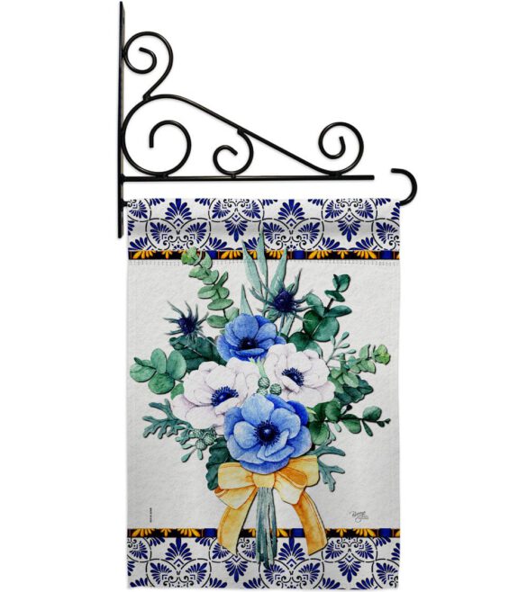 Baby Blue Bouquet - Floral Spring Vertical Impressions Decorative Flags HG104116 Made In USA - Image 9