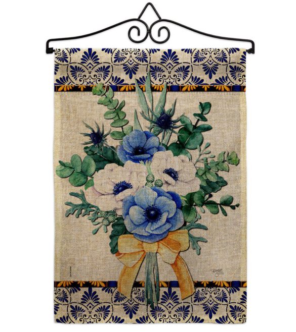 Baby Blue Bouquet - Floral Spring Vertical Impressions Decorative Flags HG104116 Made In USA - Image 18