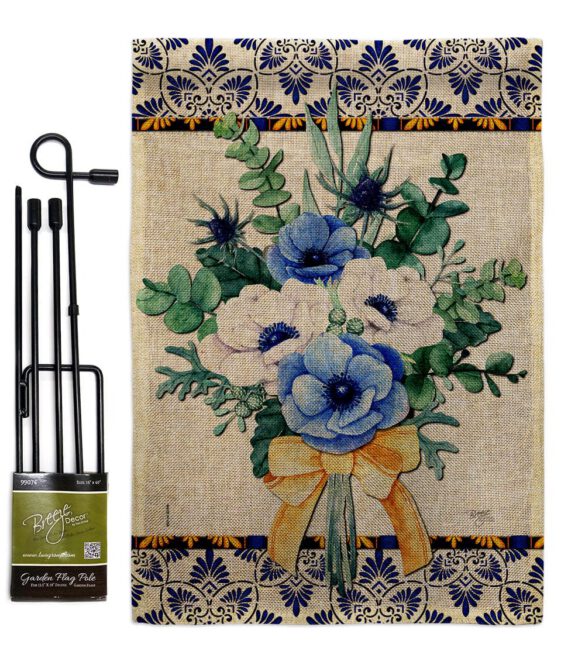 Baby Blue Bouquet - Floral Spring Vertical Impressions Decorative Flags HG104116 Made In USA - Image 15