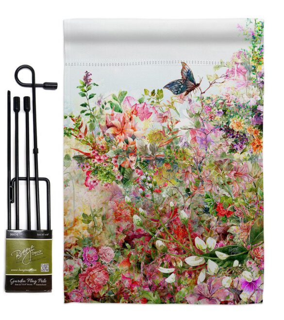 Flower Garden - Floral Spring Vertical Impressions Decorative Flags HG104131 Made In USA - Image 4