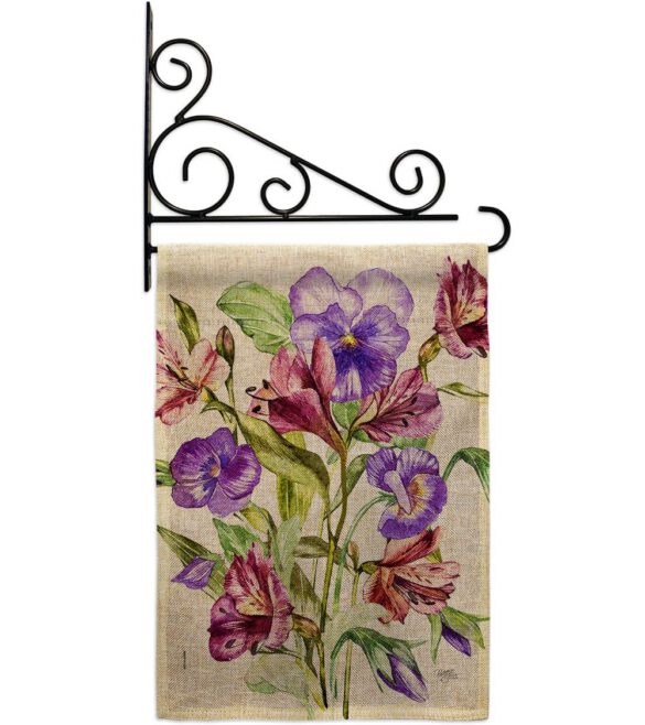 Alpine Violet Bouquet - Floral Garden Friends Vertical Impressions Decorative Flags HG104151 Made In USA - Image 21
