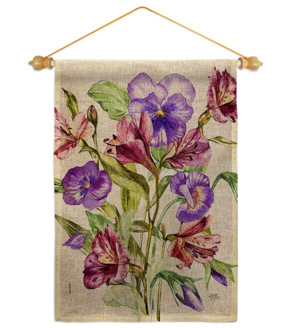 Alpine Violet Bouquet - Floral Garden Friends Vertical Impressions Decorative Flags HG104151 Made In USA - Image 23