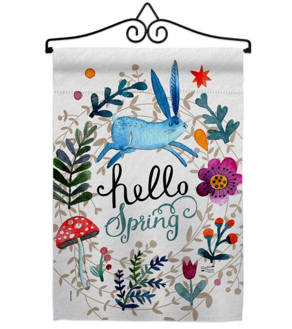 Hello Spring - Floral Garden Friends Vertical Impressions Decorative Flags HG130334 Made In USA - Image 16
