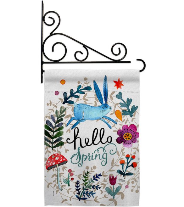 Hello Spring - Floral Garden Friends Vertical Impressions Decorative Flags HG130334 Made In USA - Image 17