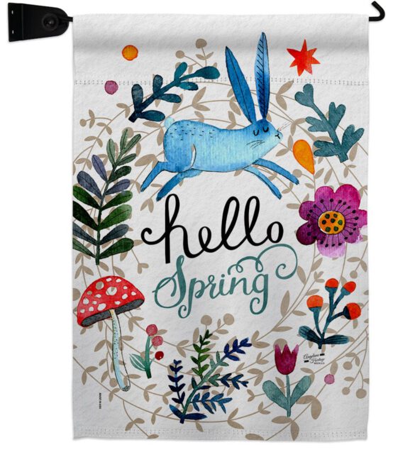 Hello Spring - Floral Garden Friends Vertical Impressions Decorative Flags HG130334 Made In USA - Image 18
