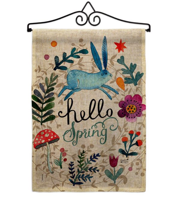 Hello Spring - Floral Garden Friends Vertical Impressions Decorative Flags HG130334 Made In USA - Image 37