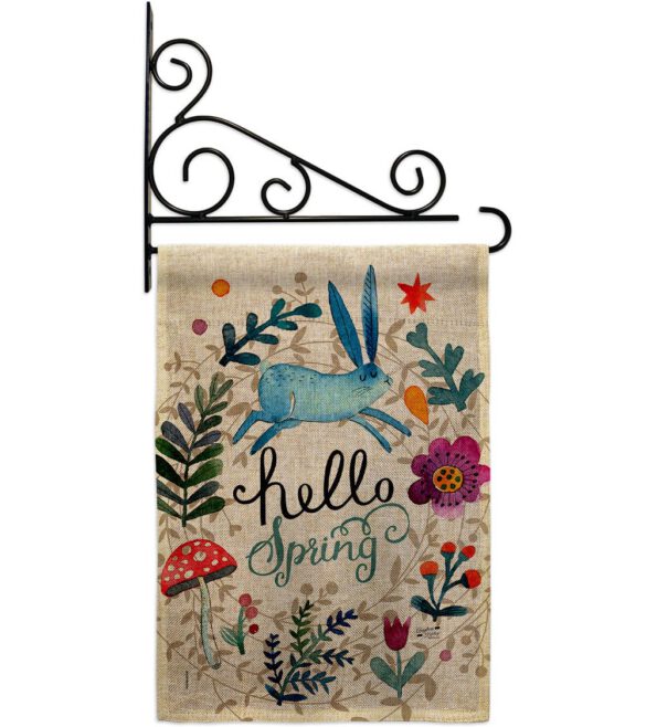Hello Spring - Floral Garden Friends Vertical Impressions Decorative Flags HG130334 Made In USA - Image 38