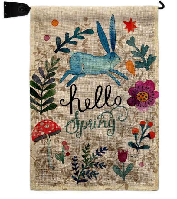 Hello Spring - Floral Garden Friends Vertical Impressions Decorative Flags HG130334 Made In USA - Image 39