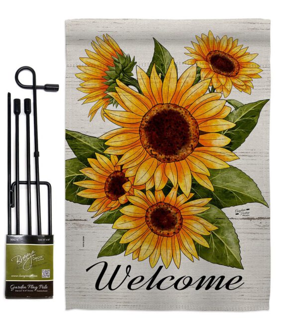 Happiness Sunflowers - Floral Spring Vertical Impressions Decorative Flags HG137597 Made In USA - Image 4