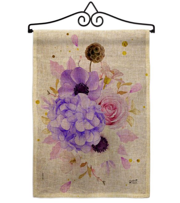 Flower Arrangment - Floral Spring Vertical Impressions Decorative Flags HG137605 Made In USA - Image 19