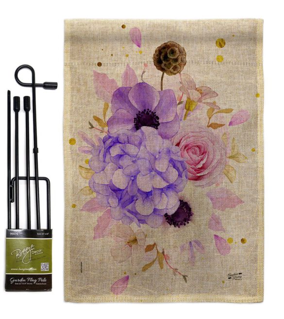 Flower Arrangment - Floral Spring Vertical Impressions Decorative Flags HG137605 Made In USA - Image 16