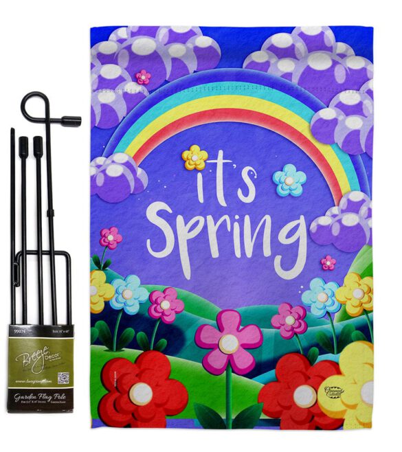 Colorful Spring - Floral Spring Vertical Impressions Decorative Flags HG192499 Made In USA - Image 4