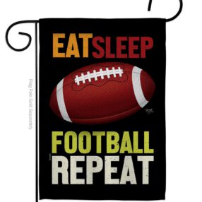 Football Repeat - Sports Interests Vertical Impressions Decorative Flags HG120271 Made In USA