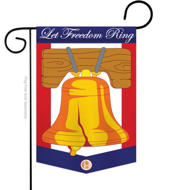 Freedom Bell - Fourth of July Americana Vertical Applique Decorative Flags HG111048 - Image 4
