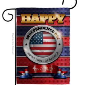 Happy Independence Day - Fourth of July Americana Vertical Impressions Decorative Flags HG111080 Made In USA