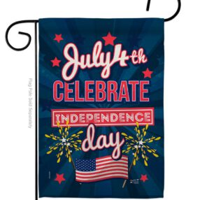 Celebrate Independence Day - Fourth of July Americana Vertical Impressions Decorative Flags HG137238 Made In USA